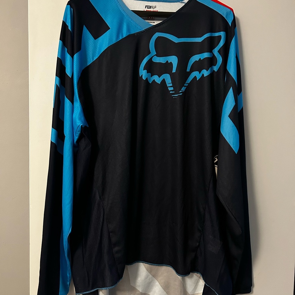 NWT Fox Racing Navy Long Sleeve Jersey